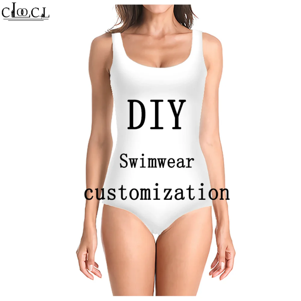 Tight Ladies Swimsuit 3D Print DIY Personalized Design Sexy Swimwear Image/Photo/Star/Singer/Anime Harajuku One Piece Swimsuit