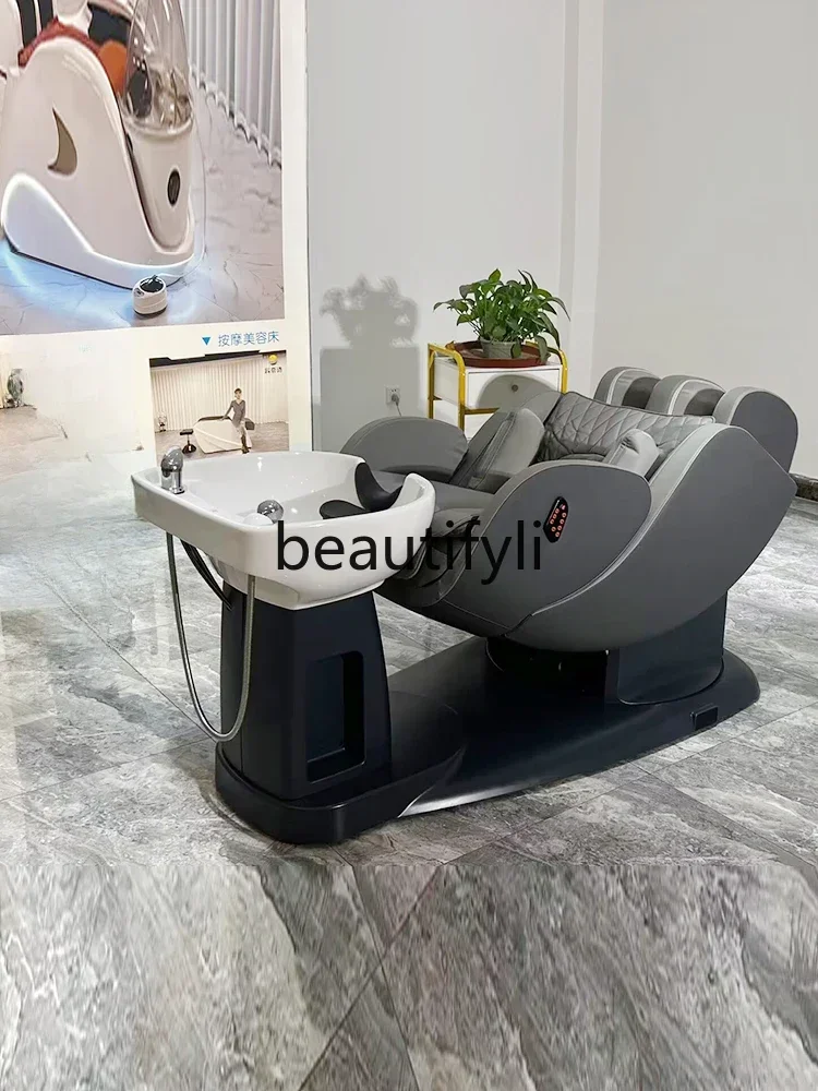 

ss D Rotating massage flush bed Multifunctional electric shampoo bed Beauty shop Hair salon
