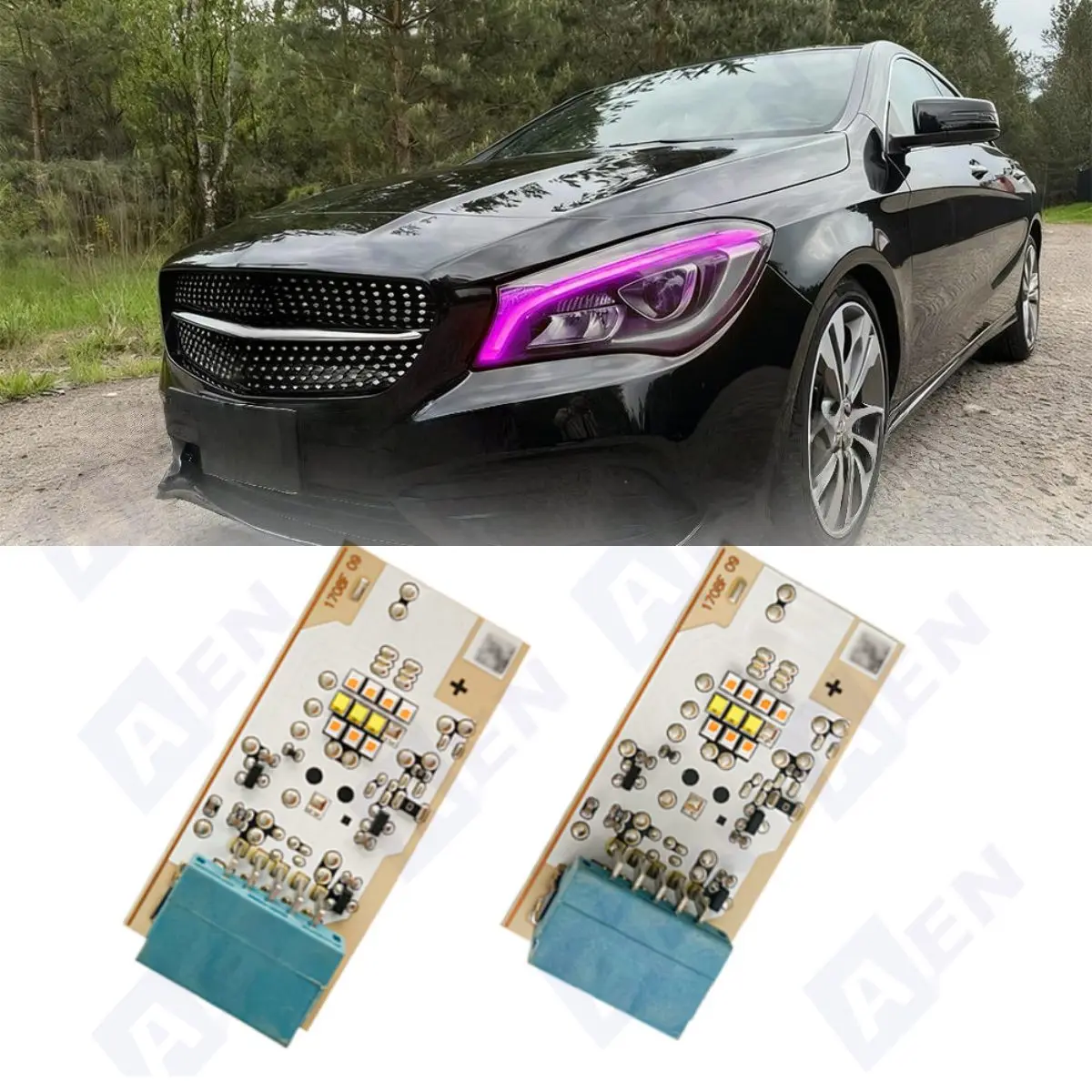 

Blue Daytime Running Light DRL LED Boards For Mercedes CLA C117 X117 GLA 200 180 250 220 LED Headlight Red Yellow A1769066600