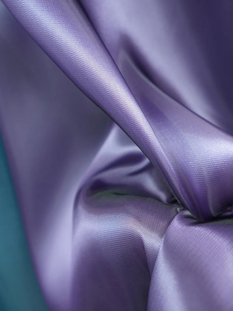High Gloss Smooth Satin Fabric With Excellent Drape Strong Durability For High End Fashion Wedding Home Textiles Stage Costumes
