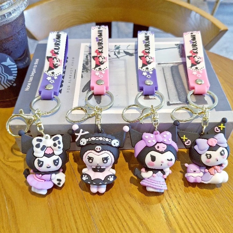 

New Sanrio Kuromi Keychain Exquisite Pendant Decoration Suitable Keychains Handbags Backpacks Keychain Pendant Gifts