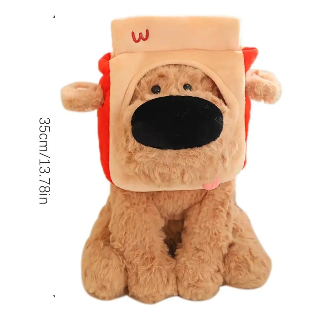 Kawaii 35 سنتيمتر الخبز الكلب الخبز الكلب الكرتون جرو وسادة النوم لعبة #6