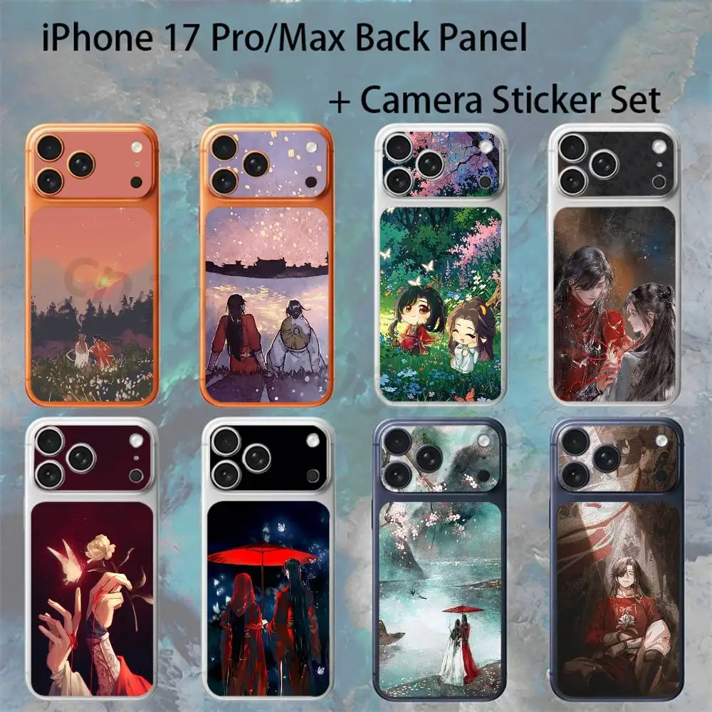 

H-Heaven OfficialS Blessing For iPhone 17 pro Max/17 pro Full Cover Decal Skin Wrap Colorful Rear Protective Sticker Film