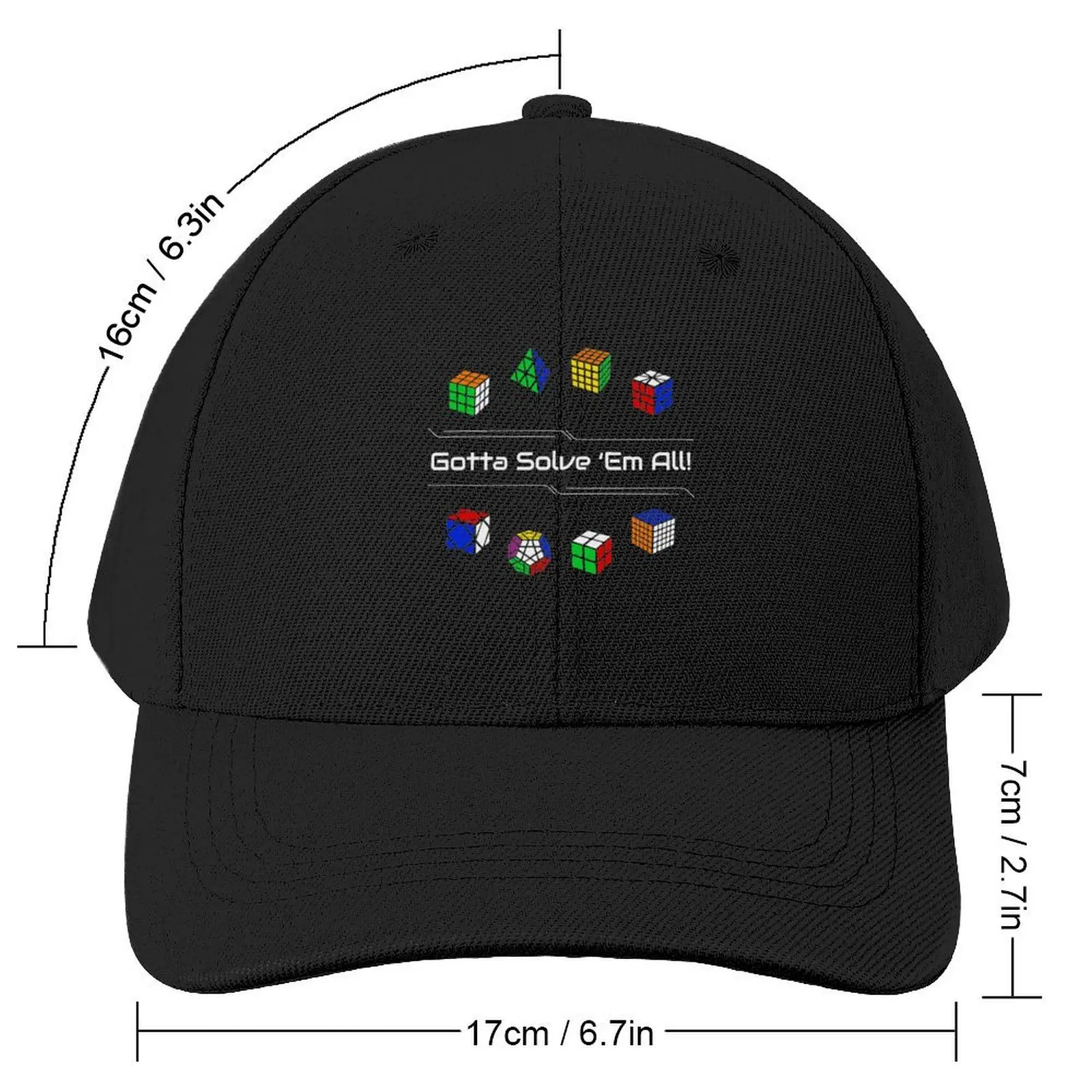 Gotta Solve 'Em All! Puzzles Baseball Cap Rugby Rave Mountaineering Military Tactical Cap Hats Man Women's