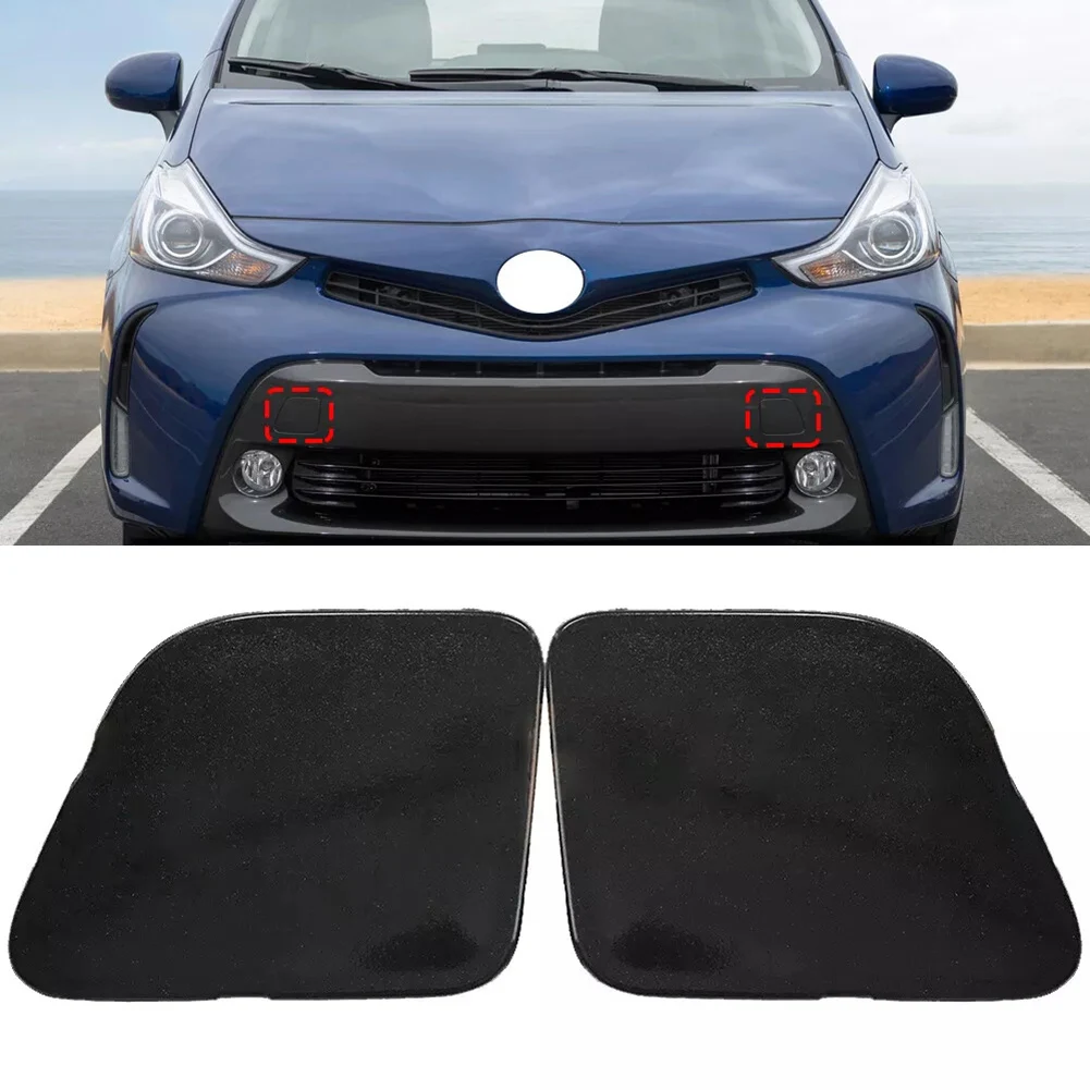 

FOR Toyota Car Front Bumper Towing Tow Eye Bracket Hook Cover FOR Prius V 2014-2017 52127-47060, 52128-47040 Car Accessories