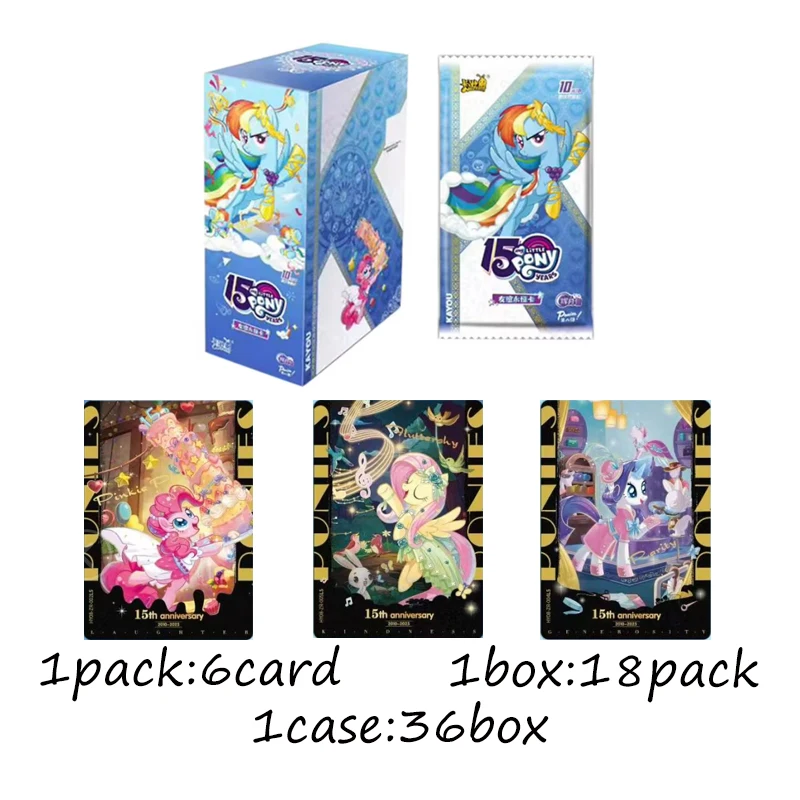 wholesale KAYOU My Little Pony Friendship Eternal Moon Glow Pack Wave 8 Collectible Trading Booster Cards Gift