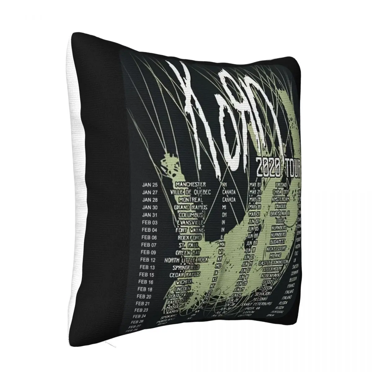 Hot Item Korn 2020 Joint Tour Complete Dates Concert Jonathan Davis S 6Xl Pillow Case