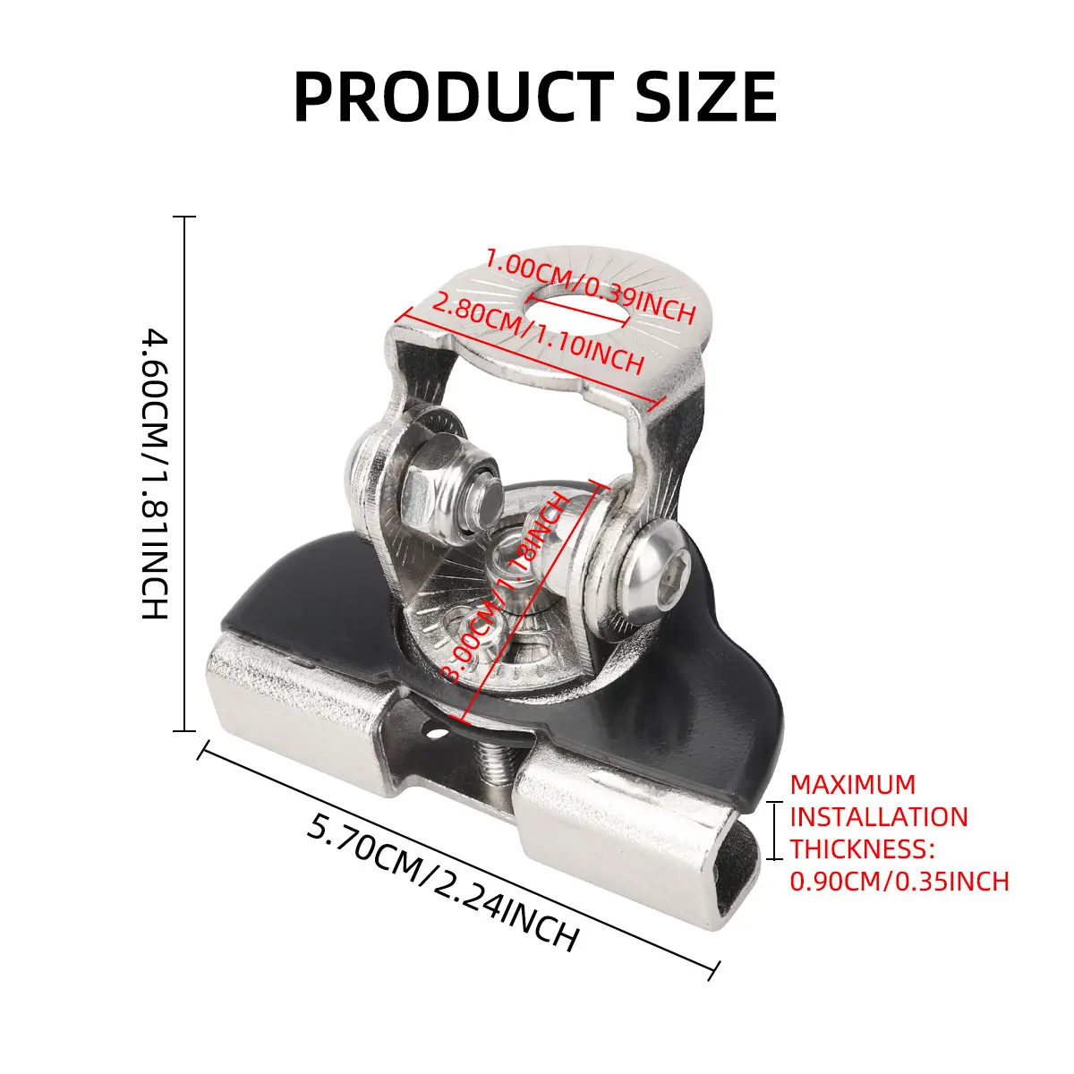 2 قطعة/المجموعة سيارة جبل العمل دعامة إضاءة المشبك عمود هود قبالة الطريق Led العمل ضوء بار حامل قبالة الطريق 4x4 اكسسوارات العالمي #6