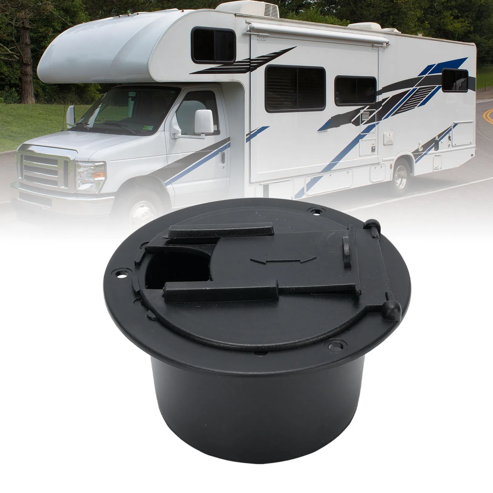 RV Power Cord Hatch Cover Protective Weatherproofing For Travel Tent Trailer Motorhome Garage RVs Accessories