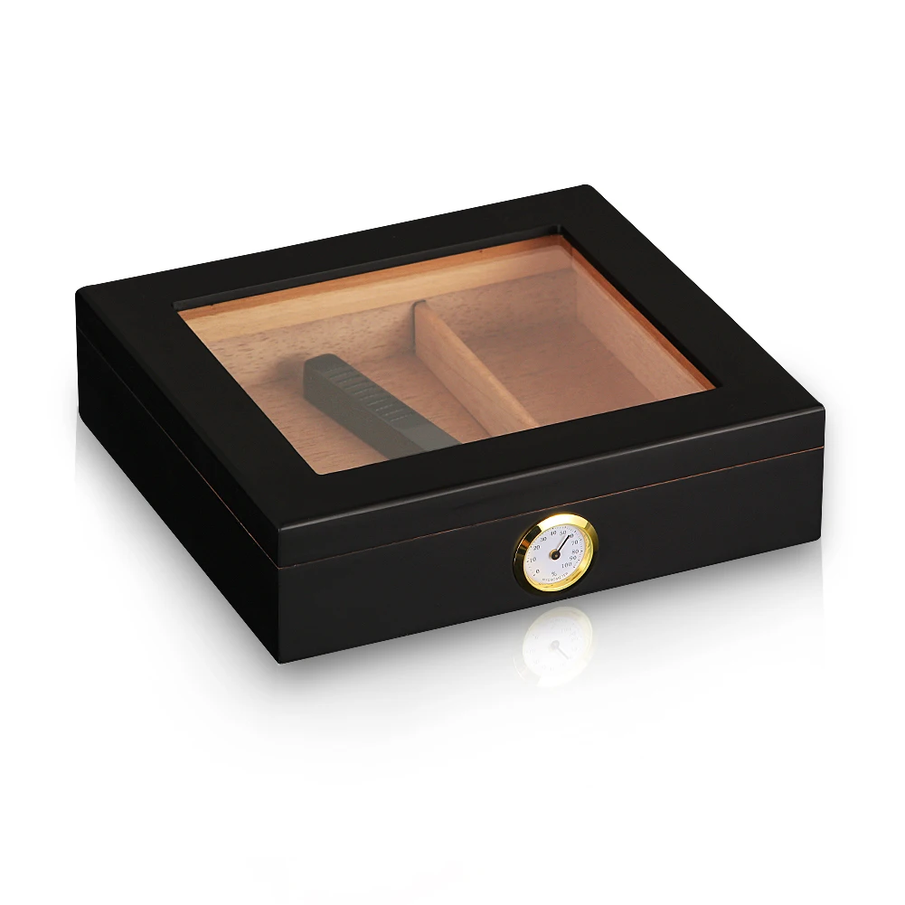 Charuto Cederhout Reizen Humidor Puro Doos Sigaar Case W/ Hygrometer Luchtbevochtiger Sigarenhumidor Box Voor Sigaren
