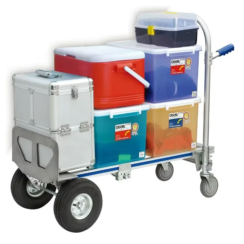 Durable Folding Warehouse Trolley with Waterproof Material and Custom Logo Service