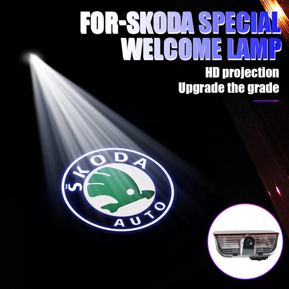 

2 шт., декоративные светодиодные лампы-эмблемы для Skoda Superb 2009 2013 2014