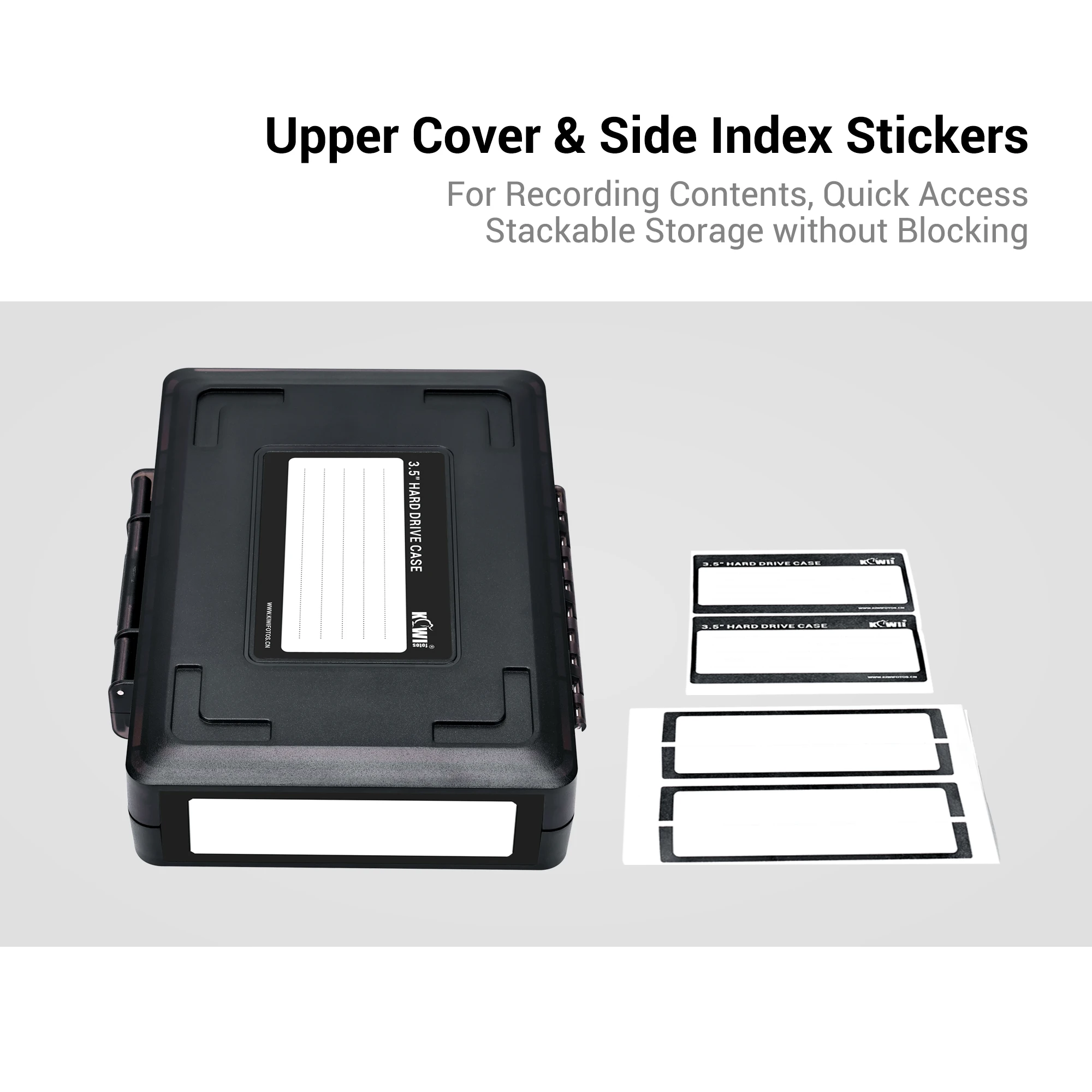 Portable Hard Drive Case Holder Organizer Protection Bag for 3.5 Inch Hard Drive Shockproof Dustproof Durable Hard Storage Box