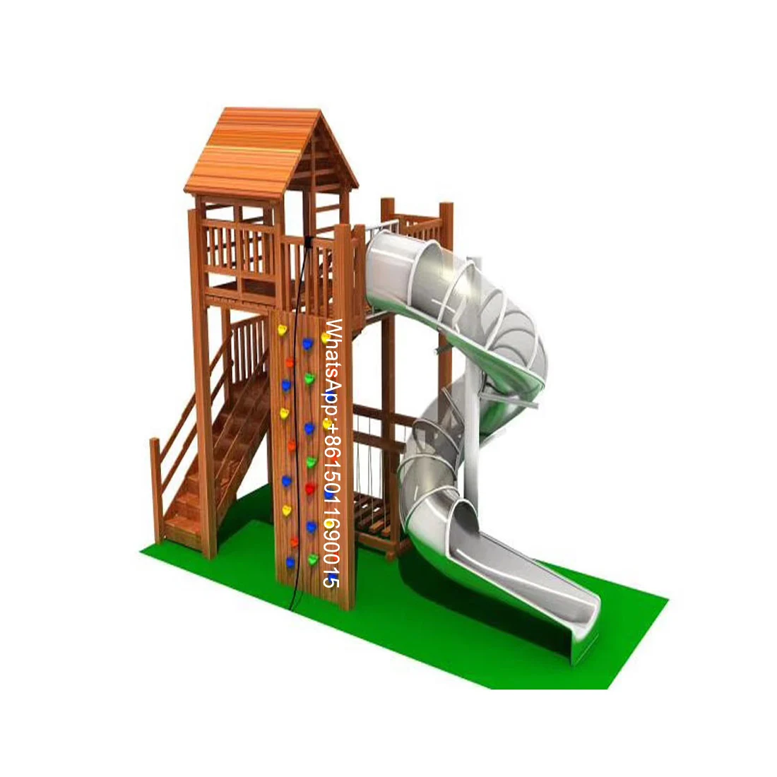 New Design Factory Directly Sale Outdoor Large Amusement Park Stainless Steel Slide Equipment Outdoor Playground for Children