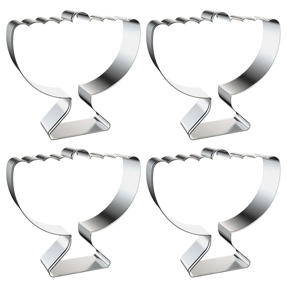 

4 Pcs Hanukkah Cookie Molds Nine-Headed Holder Stainless Steel Lovely Biscuit