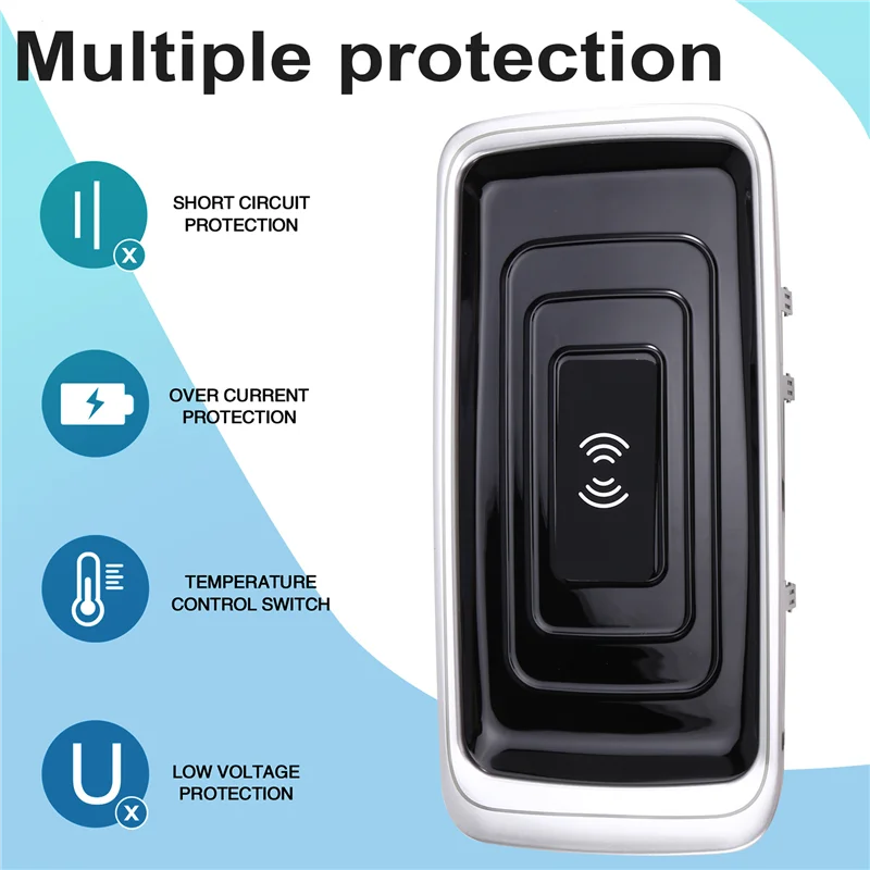 

A99F-Car Wireless Charger 15W Fast Phone Charging Panel Adapter For Mercedes-Benz W447 V-Class 2020-2023