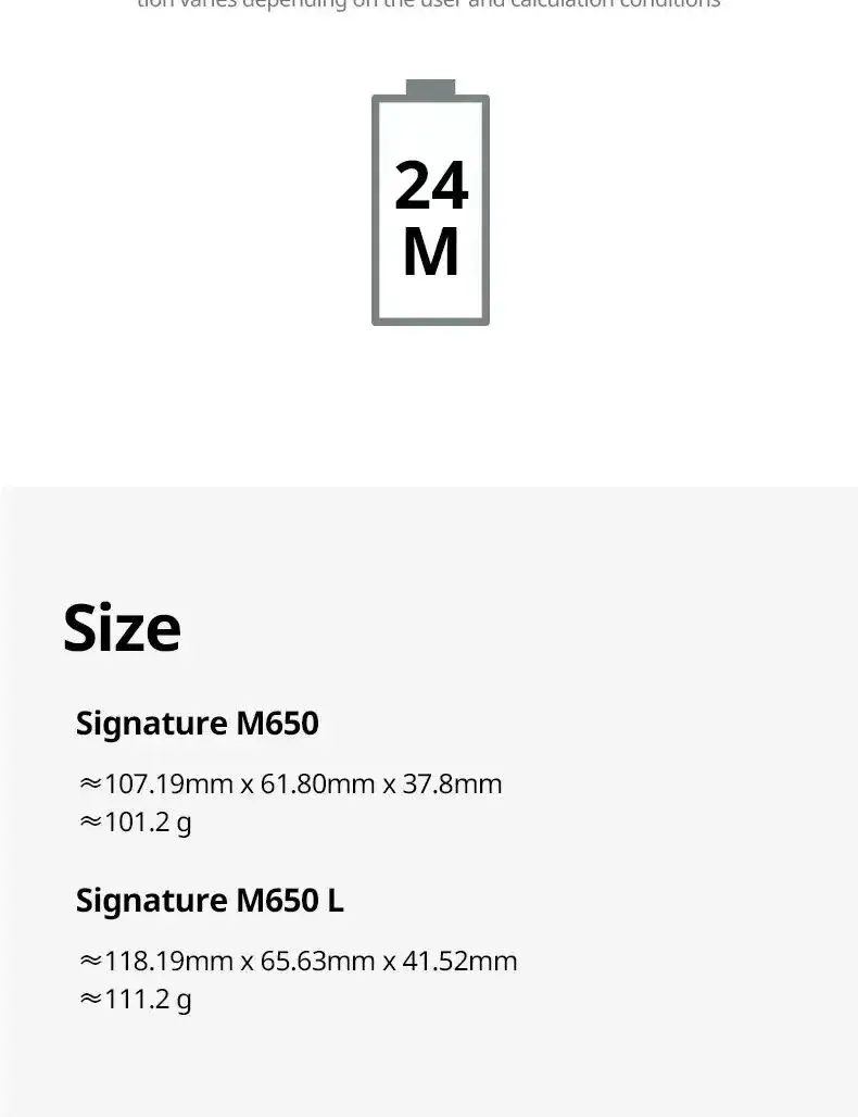 Oryginalna bezprzewodowa mysz Bluetooth Logitech M650 cicha mysz biurowa do laptopa do komputera/Mac/wielu urządzeń mysz praworęczna