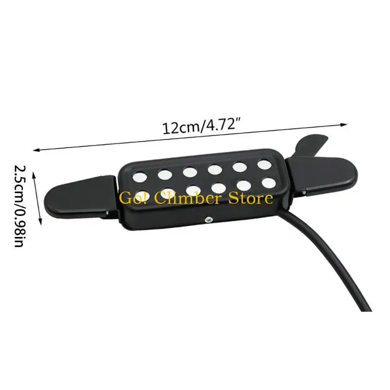 Q84C 12 ثقب الصوت لاقط الجيتار محول الطاقة الكلاسيكي لاقط الكميات الكهربائية #6