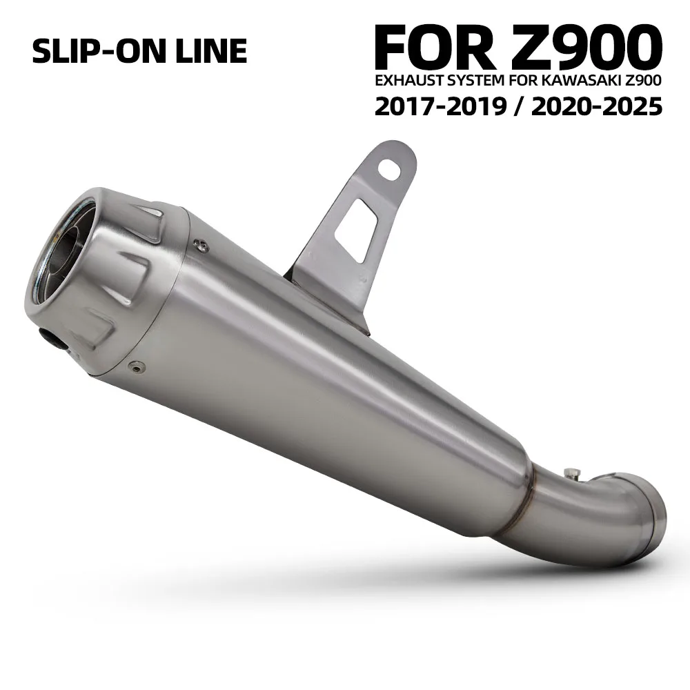 لكاواساكي Z900 2017-2025 دراجة نارية الانزلاق على خط العادم تعديل عدة الهروب دراجة عادية الفولاذ AW الخمار مع DB القاتل