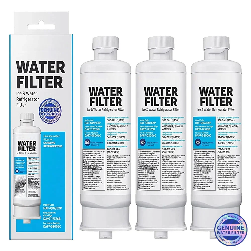 

DA97-17376B Water Filter, NSF 42 Compatible with Samsung HAF-QIN, HAF-QIN/EXP, DA97-08006C, RF23M8070SG, RF23M8070SR