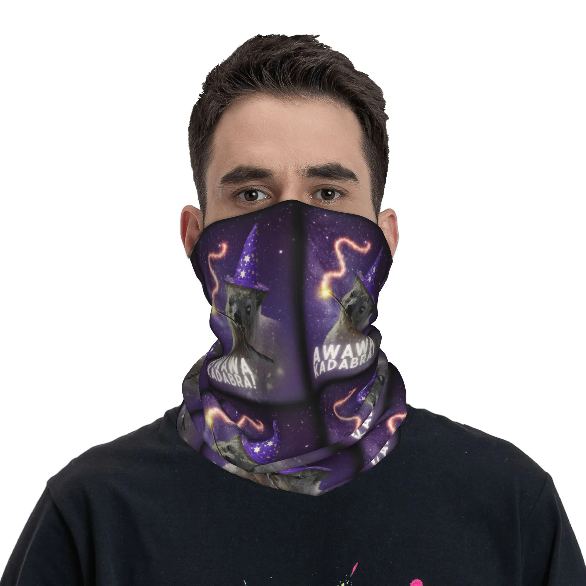 

Awawa Kadabra Rock Hyrax Wizard Bandana Neck Gaiter Printed Mask Scarf Multifunction Headband Cycling Unisex Adult Winter