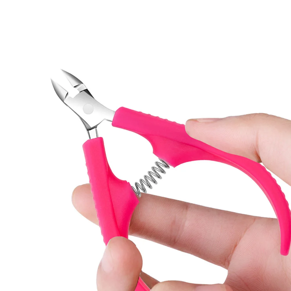 

2 Pcs Dead Skin Scissors Pedicure Tools Stainless Steel Nail Remover Cutical Plastic Cuticle Removing Nipper