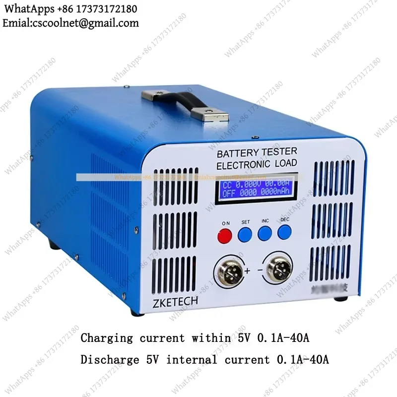 JS02 EBC-A40L 40A High Current Lithium Battery Capacity Tester Charge Discharge Power Cell Analyzer