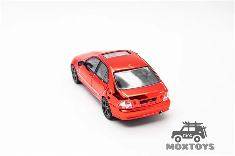 Biens DI-Modèle de voiture rouge moulé sous pression, électroplaque, IS300, 1:64