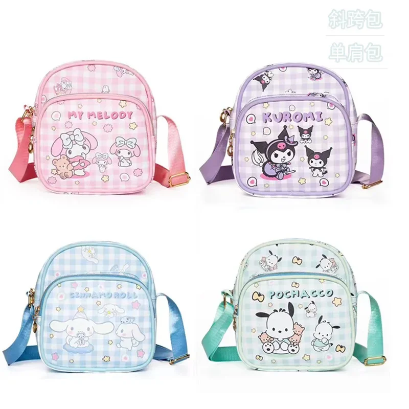 Sanrio Hello Kitty Kuromi mini Kids Waterproof shoulder bag Cinnamoroll small shoulder bag Anime cosplay bag School Student girl