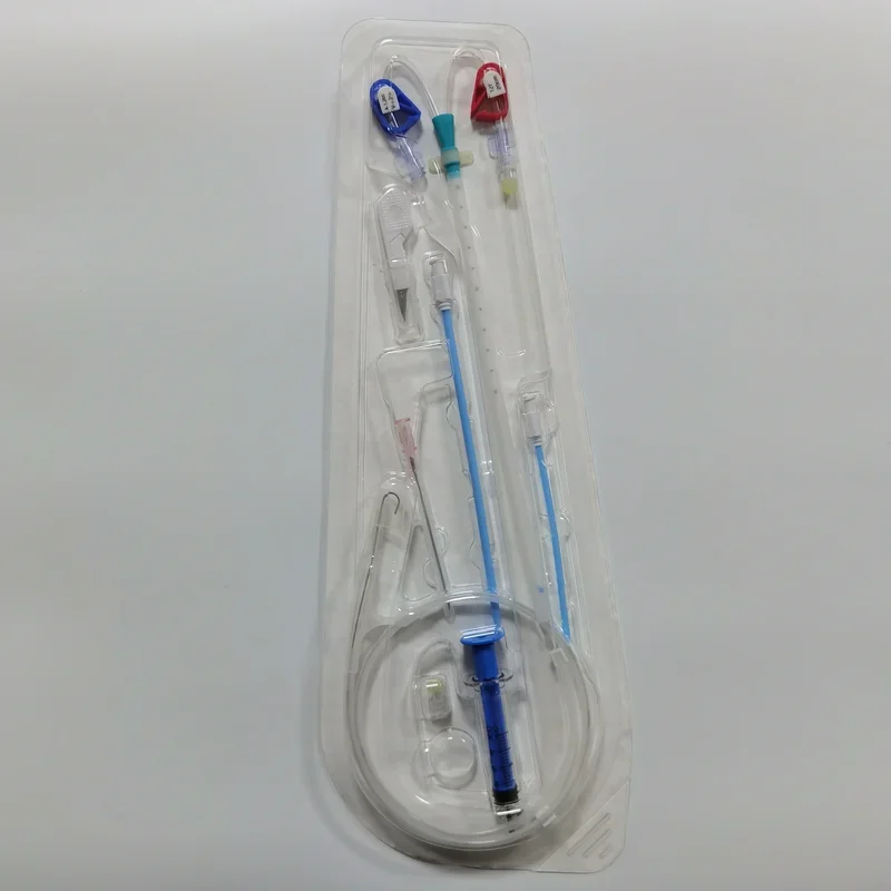 Tianck Medical Consumables Dialysi Access Kidney Double Lumen Hemodialysis Catheter