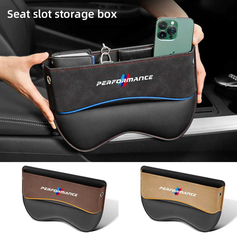 Car Seat Gap Multifunction Crevice Storage Box Seat Gap Cup Holder For BMW M Performance M2 M3 M4 M5 E39 E46 E60 E90 X1 X3 X5 X7