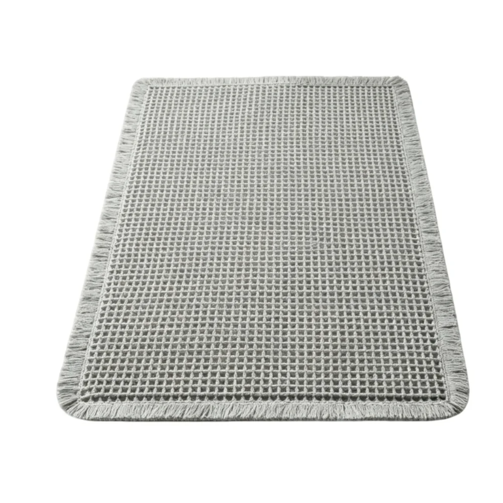 For Bathroom Mat 46x77cm with Dual Function Waffle Texture for Absorption and Airflow Non-Slip Base Ensures Position Retention