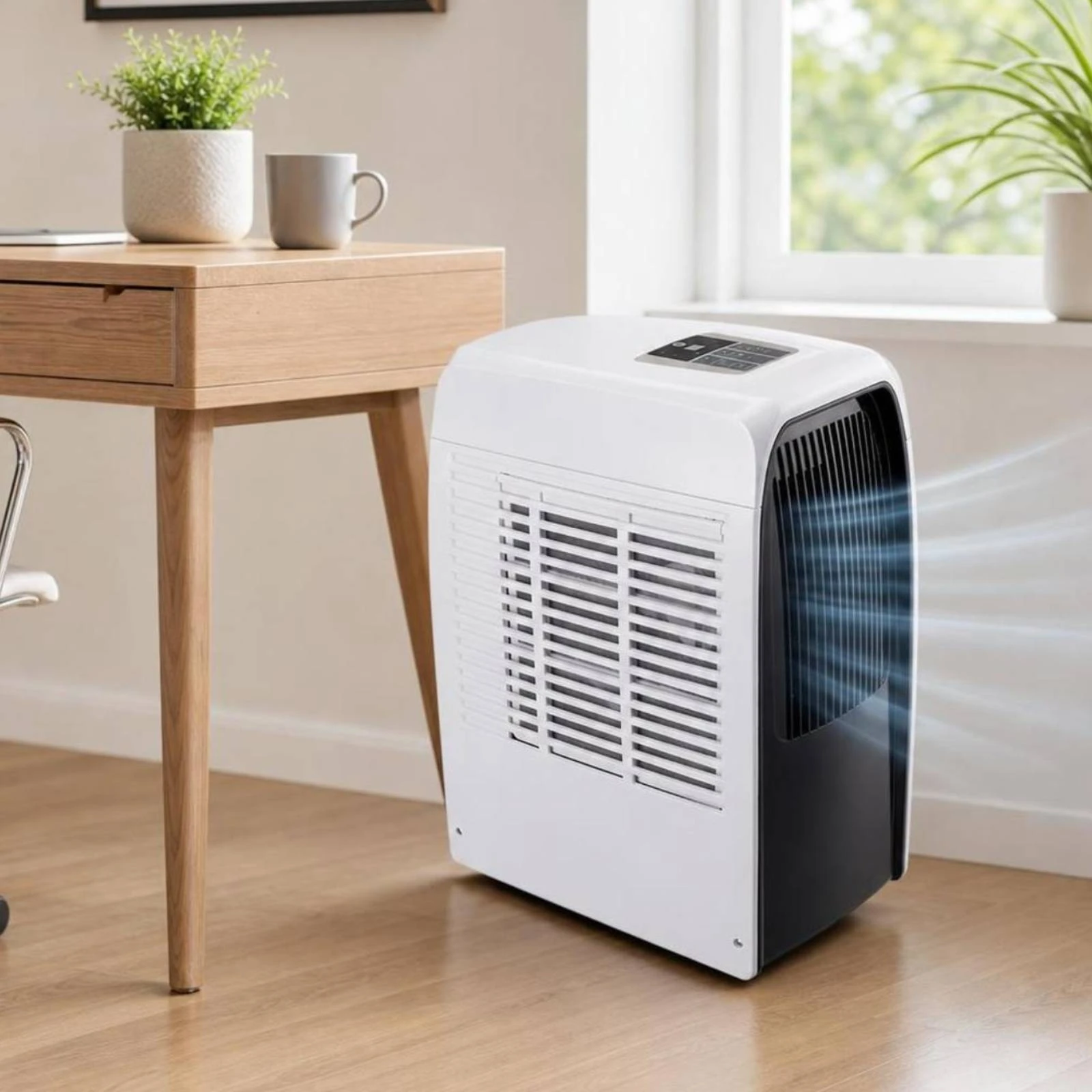 Portable Air Conditioner Compact Portable Air and Cooling Room Cooler Upright Appliance Easy Mobility for Apartment Dwellers