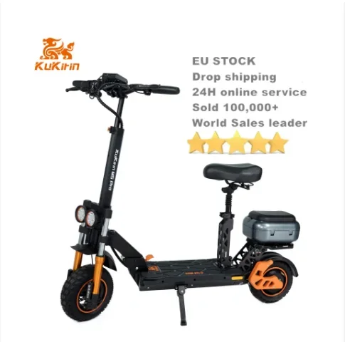 KuKirin 2024 New Original KUGOOkirin M5 Pro 1200W Rear Motor 48V 20Ah Fast Electric Scooter with Seat Maximum Speed 52km/h