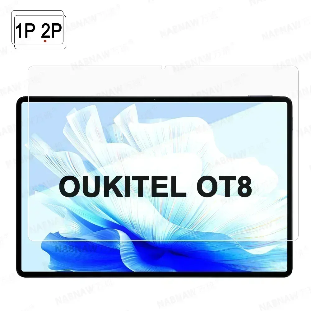 Protector de pantalla HD a prueba de arañazos sin defectos, vidrio templado para tableta inteligente OUKITEL OT8, película protectora de pantalla de 11 pulgadas