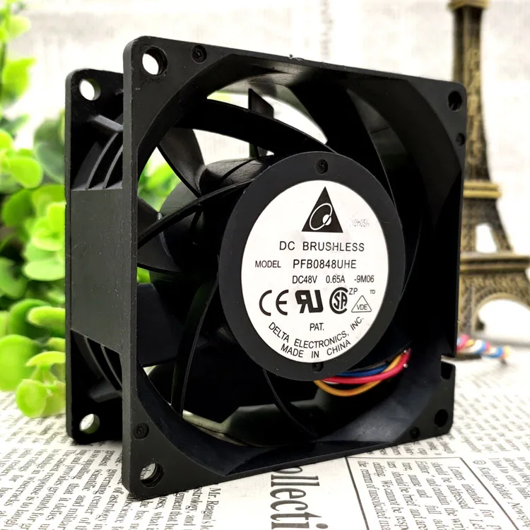 NEW ORIGINAL PFB0848UHE 48v 0.65A 4wires PWM 8038 80*80*38mm 8cm COOLING FAN