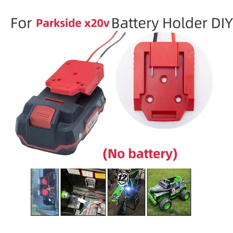 Batteries Converter Adapter For Lidl Parkside X20V Lithium Power Connector To Dock Power 2 Wirings Output DIY Plate 14WA