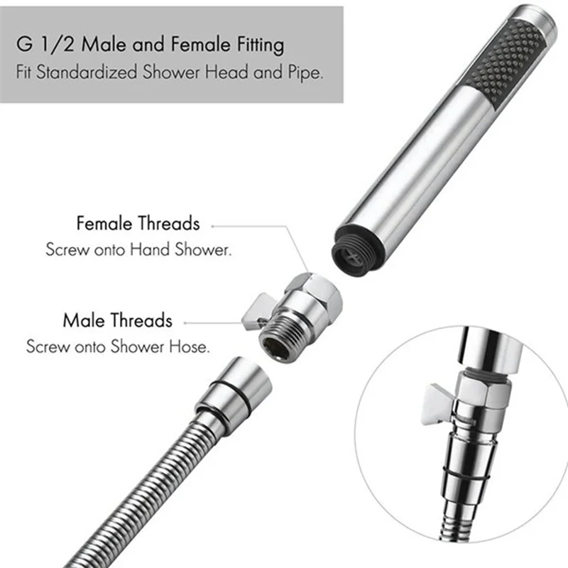 1 Pcs Shower Spray Gun Switch Valve Regulator Shower Head Flow Control Valve 3.8X2.4X4cm