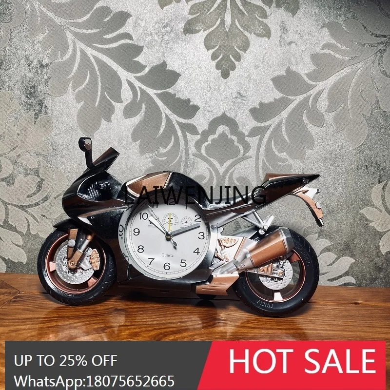 

motorcycle model clock plane creative locomotive alarm clock gift ornament