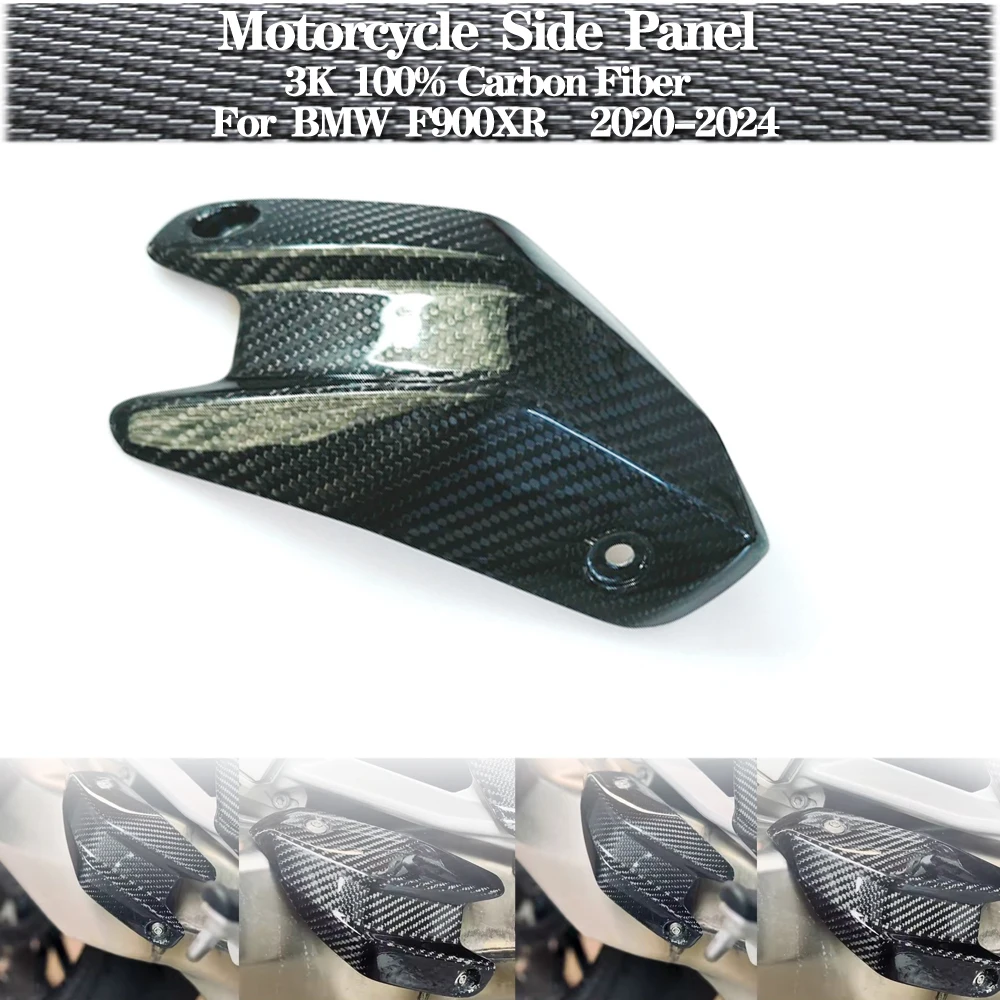 

For BMW F900XR f 900 xr F 900 R 2020 2021 2022 2023 2024 3K 100% Carbon Fiber Muffler Cover Fairings Motorcycle Accessories