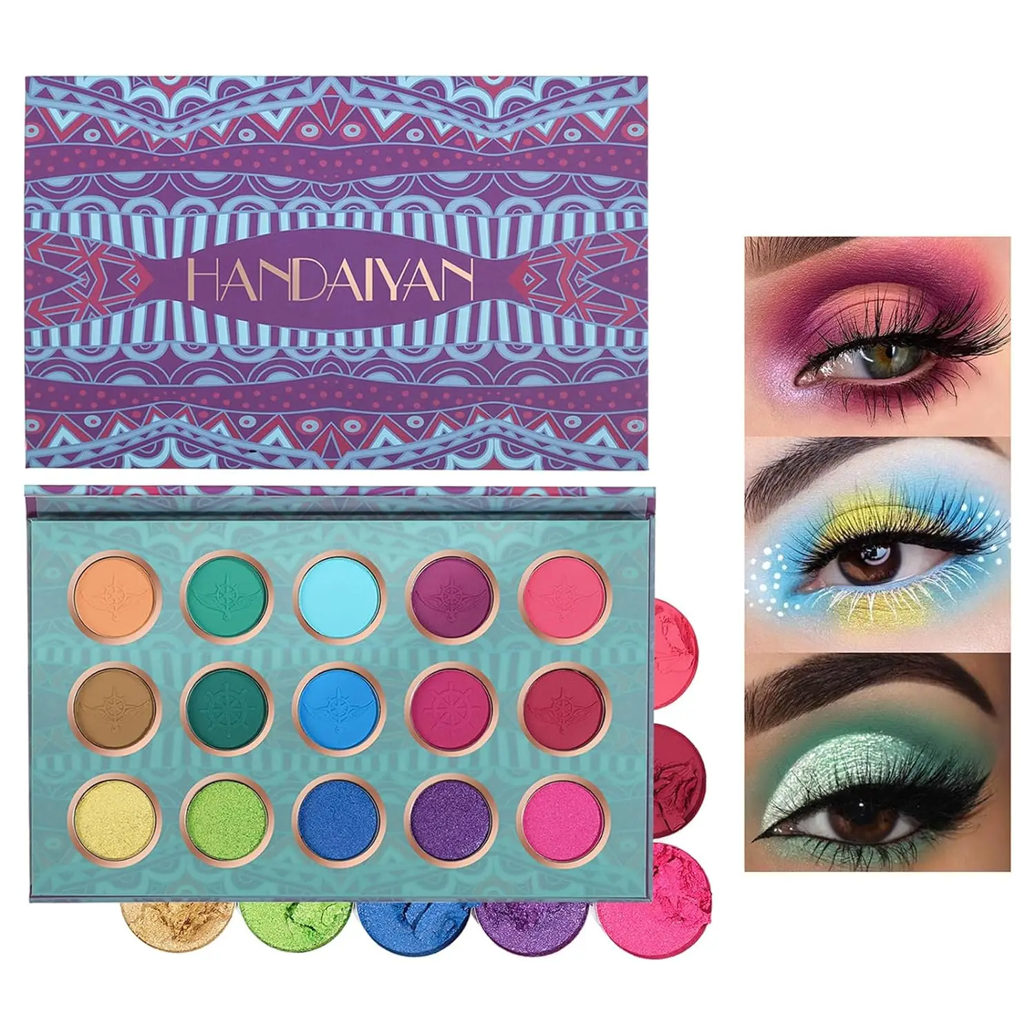 

15 Colors Eyeshadow Palette High Pigmented Makeup Palette Matte Shimmer Eyeshadow Waterproof Long Lasting Eye Shadow Palette