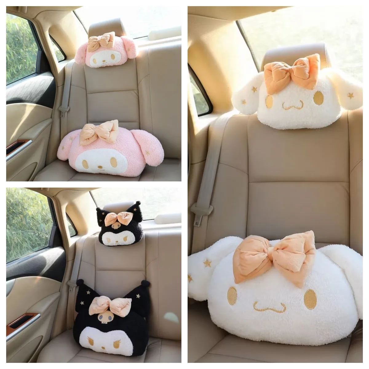 

Car Neck Pillow Memory Foam Protective Lumbar Back Support Breathable Car Headrest Cushion Relieve Stress Car Seat Pillow