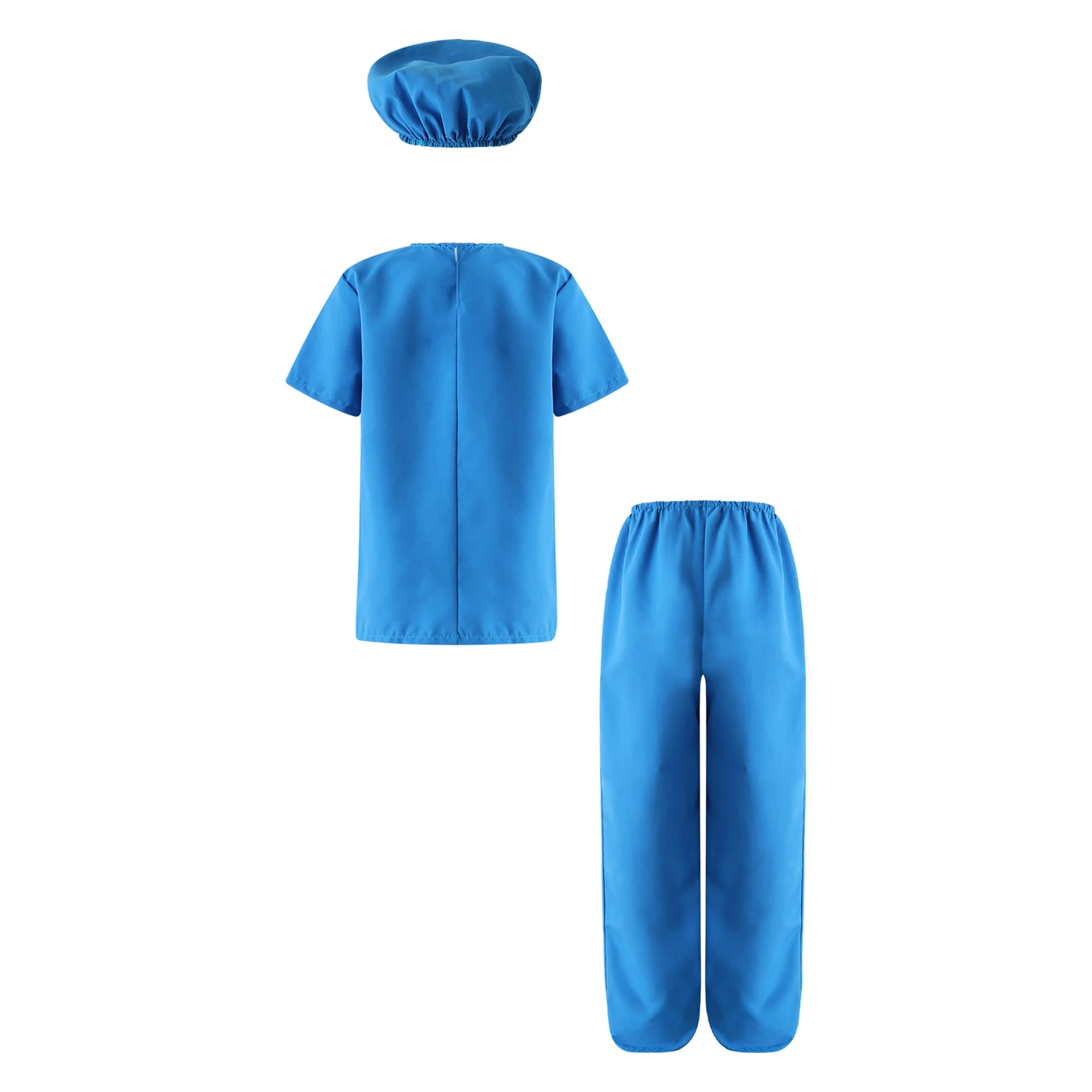 Kids Doctor Nurse Costume Cosplay Halloween Carnival Theme Party Performance Play House gioco di ruolo t-shirt pantaloni Cap con maschera