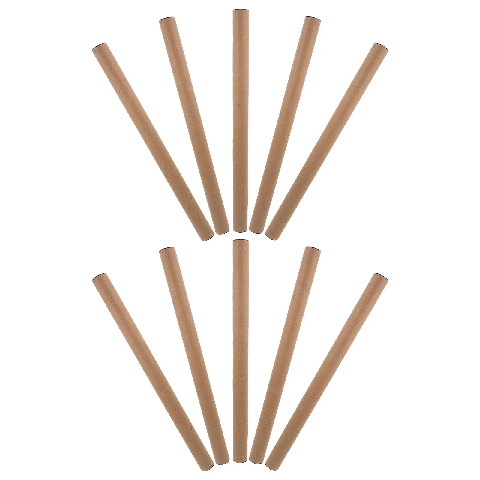 

10Pcs Mailing Tubes Paper Kraft Poster Mailing Tube for Artwork Storage Posters Shipping Cardboard Tubes for Packaging