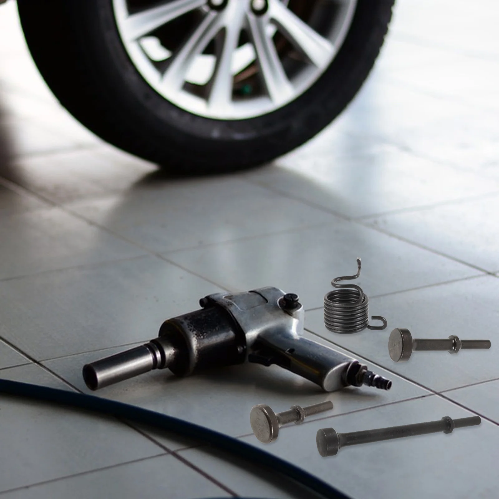 1 مجموعة مطرقة هواء إزميل مجموعة الهوائية التثبيت المطرقة أداة عدة الثقيلة برشام لكمة دبوس الانجراف بت لورشة عمل البناء