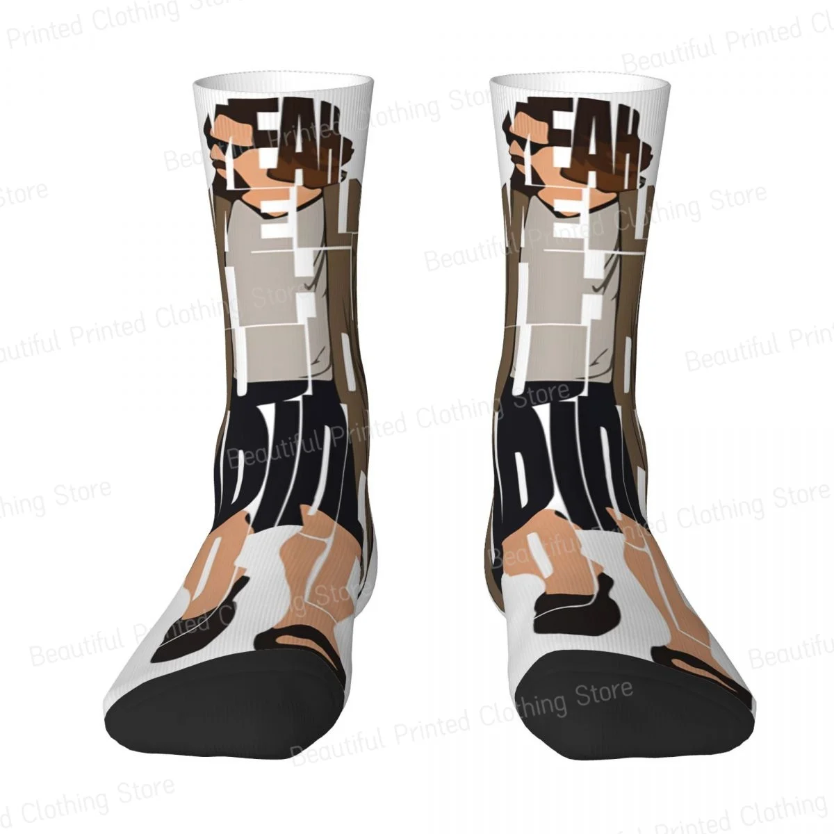 The Big Lebowski Unisex Four Seasons Socks Running Fun printing Socks Street Style Crazy Sock