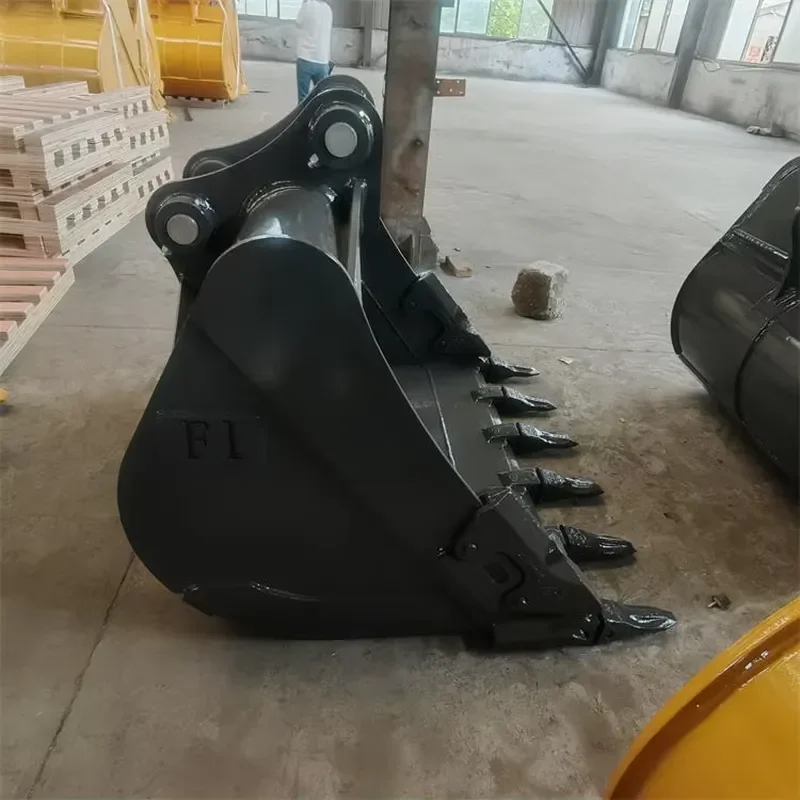 Factory Direct Heavy Standard Bucket Parts Construction Machinery Spare Parts Hydraulic Excavator Q355B/NM400 Material