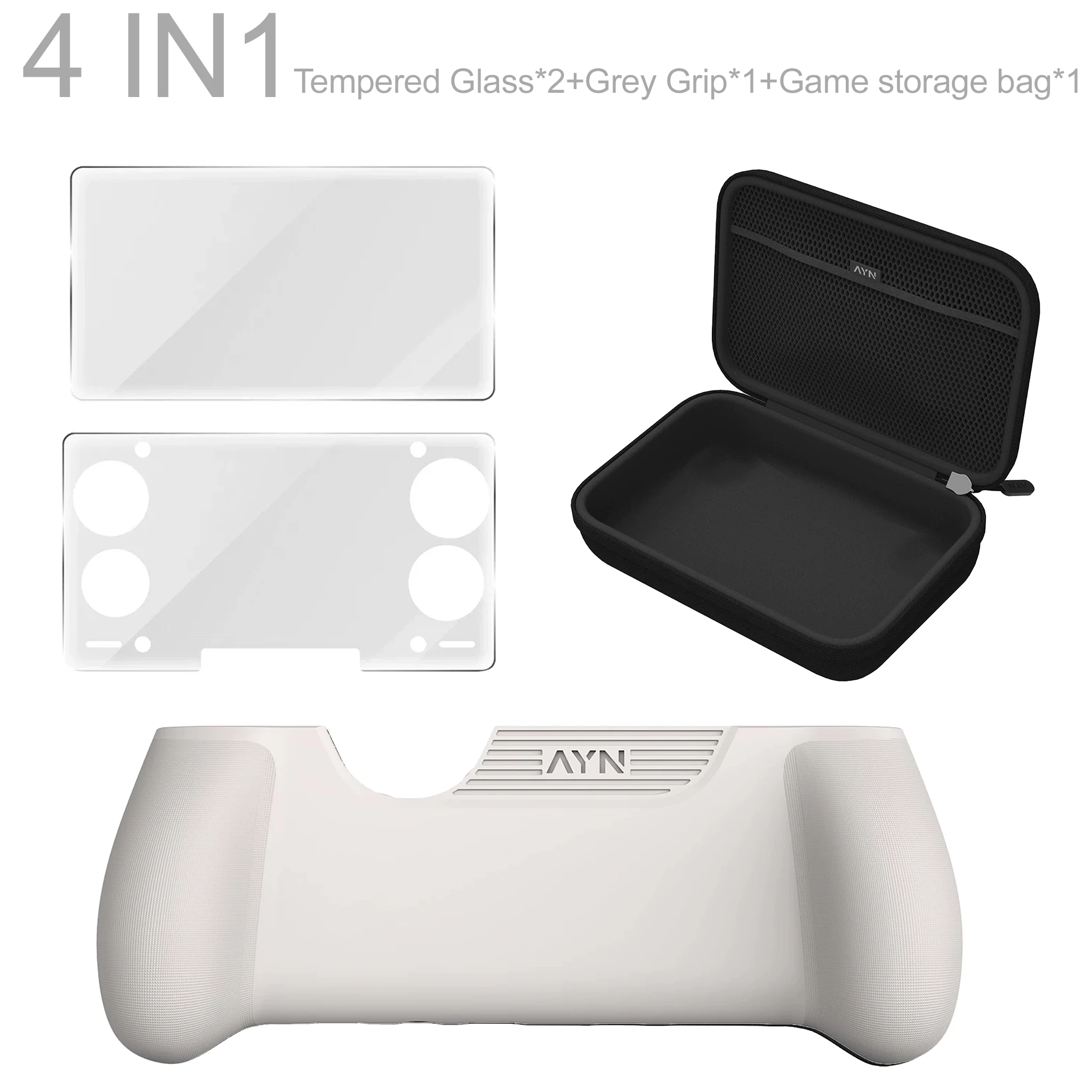Game Storage Bag FOR AYN THOR Tempered Glass Screen Zipper Carry