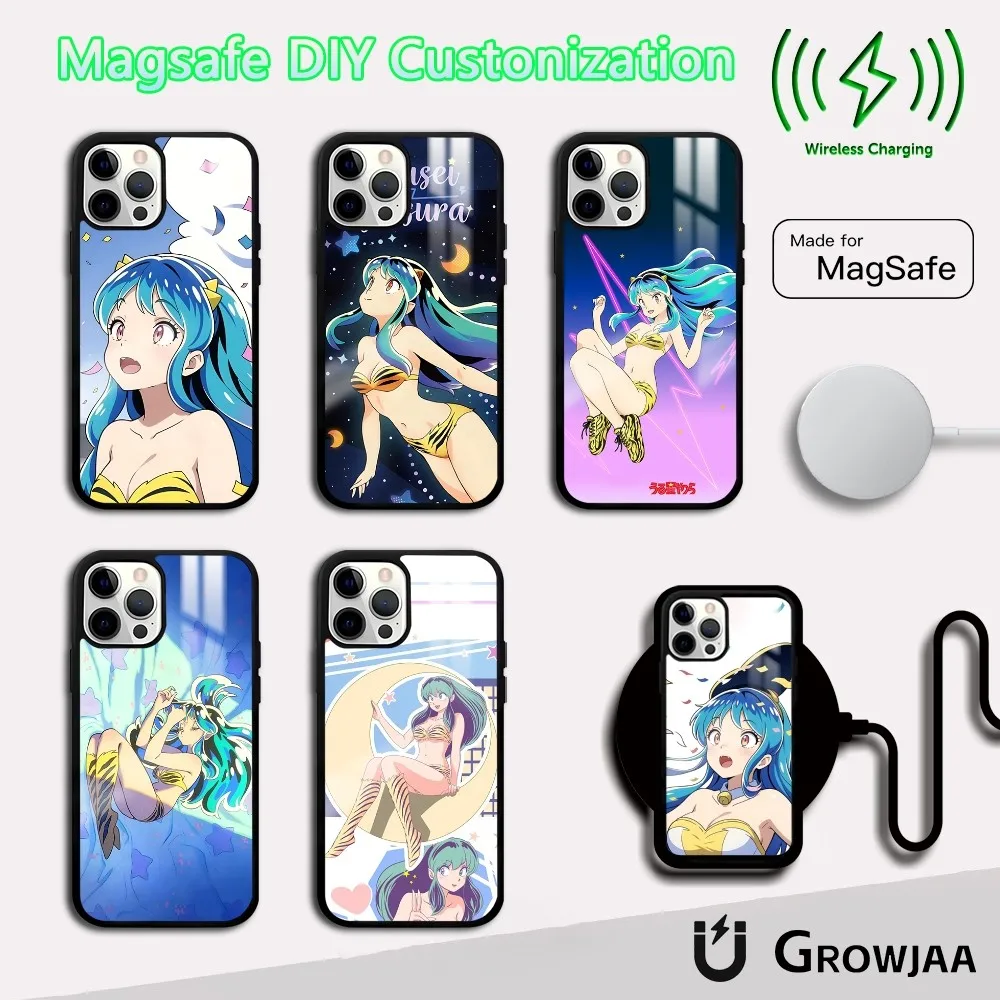 

U-Urusei Y-Yatsura Lum Anime Phone Case For iPhone 16 15 14 13 12 11 Pro Max Plus Mini Magsafe Mirror Wireless Magnetic Cover