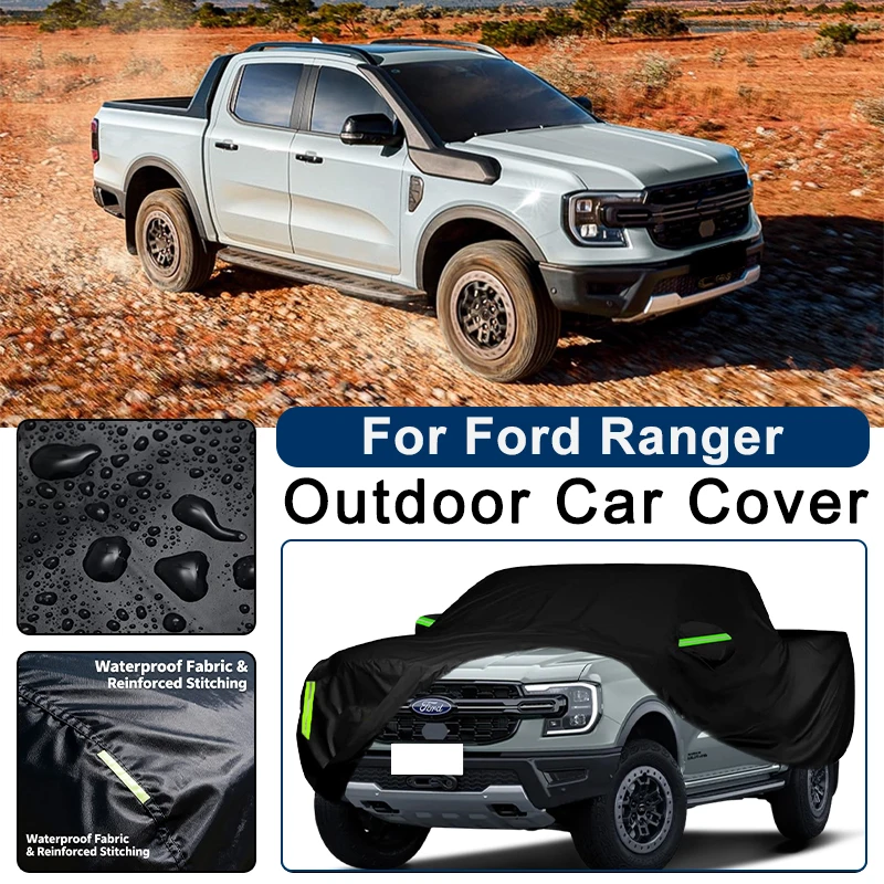 

Outdoor Car Cover Waterproof Dustproof UV Sun Protection, Full Car Protector Exterior Accessories For Ford Ranger PX P703